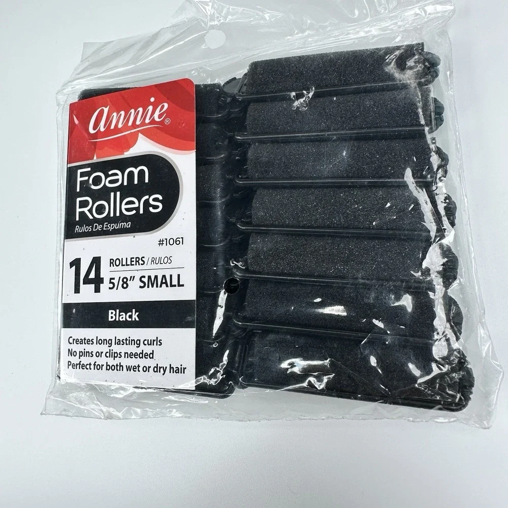Small 5/8 Inch Foam Hair Rollers - Heatless Styling for Tight Curls, 14 Count